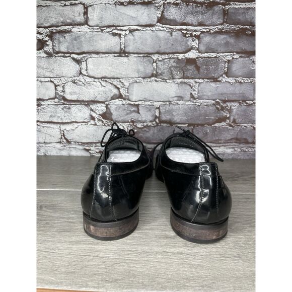 Rolando Sturlini Black Patent Leather Derby Tuxedo Dress Shoes Men’s 45EU/12M US main image 4